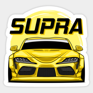 Yellow Supra MK V Sticker